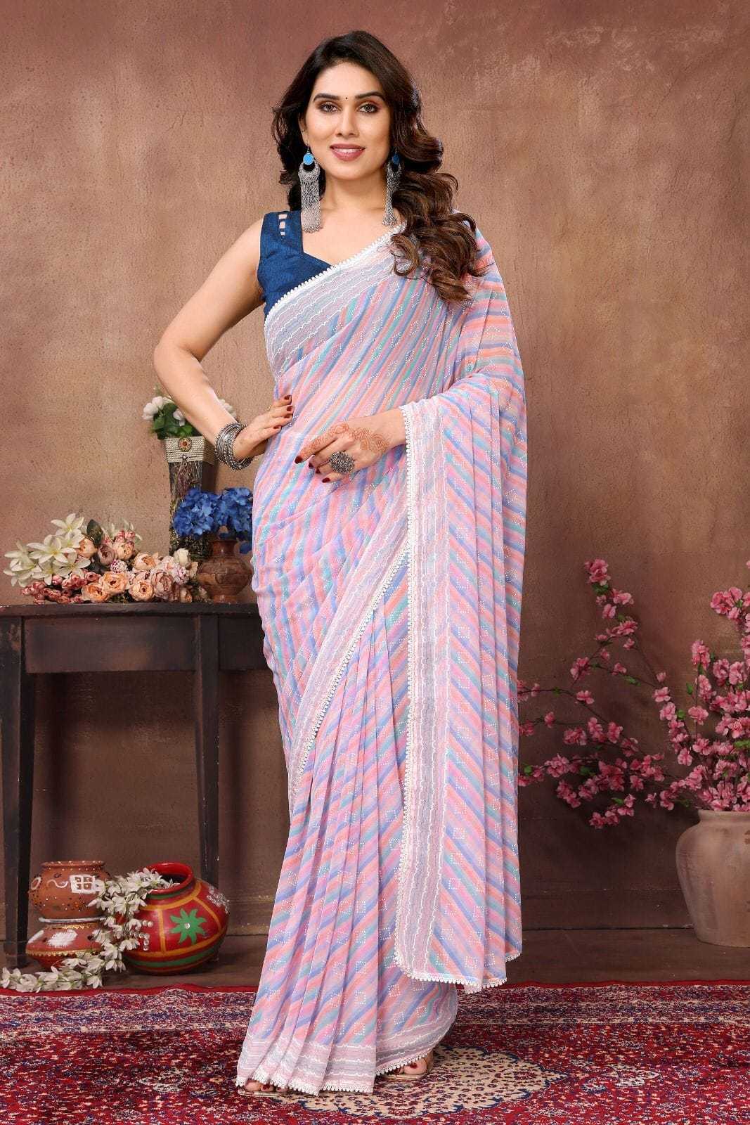 YNF GEORGETTE RAR GAURVI WHOLESALE SAREES MANUFACTURER